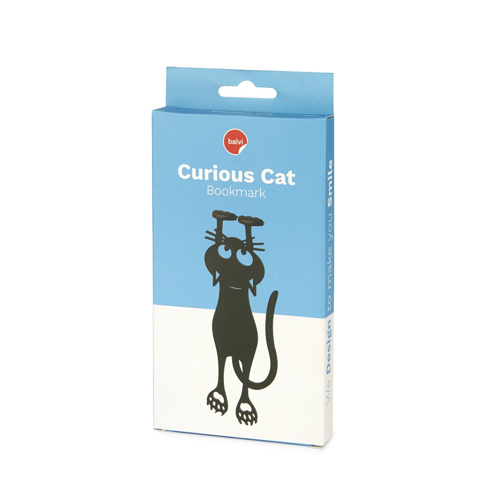 Acquista online Balvi cat curious black plastic bookmark 12 cm Balvi
