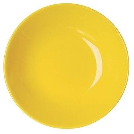 Piatto fondo,Trendy, Ceramica, giallo, 20x20x1 cm cod.42073