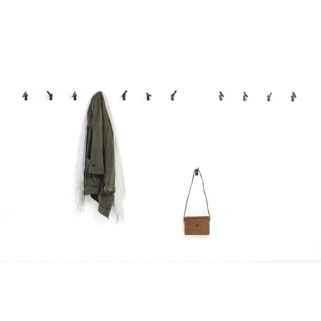 Acquista online Memorie set 4 keys coat hanger in black nickel color metal Mogg