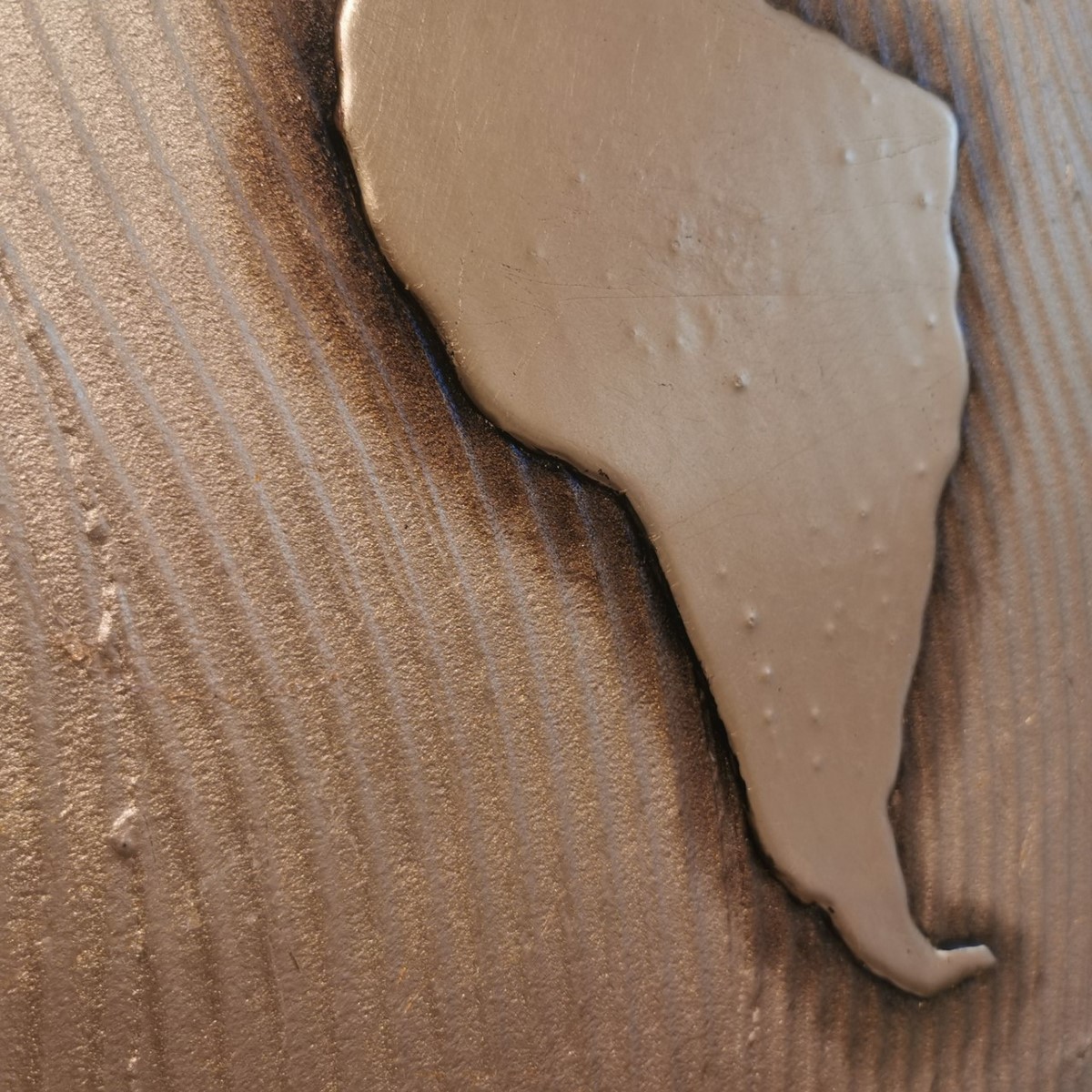 Acquista online GOLD EARTH hand-decorated canvas painting 120X70 Pintdecor