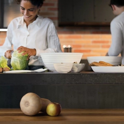 Acquista online Guzzini ciotola Tierra grigio tortora container M Ø 18xh7.6 cm cod.175018158 Guzzini