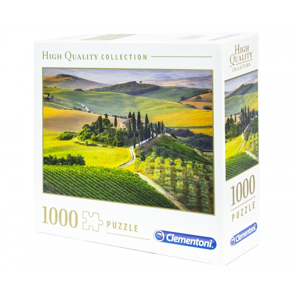 Acquista online Clementoni puzzle 1000 pièces panoramique Toscane Pienza haute qualité Af Interni