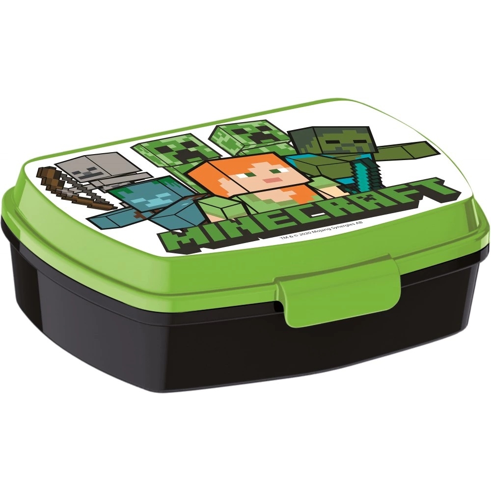 Acquista online AF Porta merenda Minecraft Lunchbox, Polipropilene 14x18 cm  Af Interni