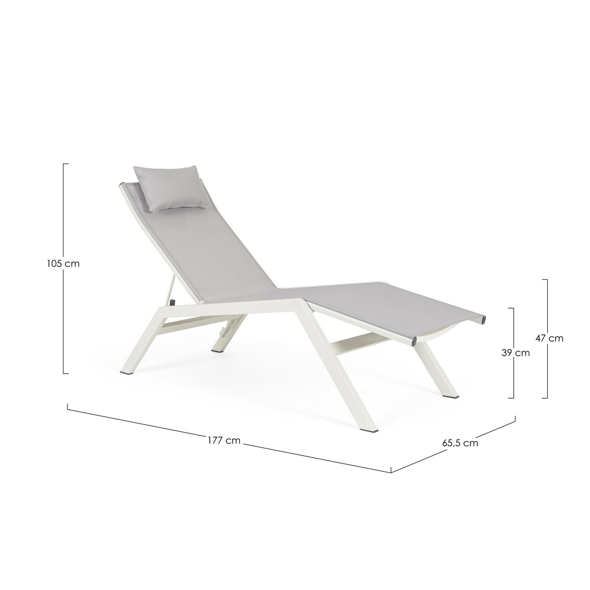 Acquista online Lettino prendisole da giardino Krion Lunar Bizzotto