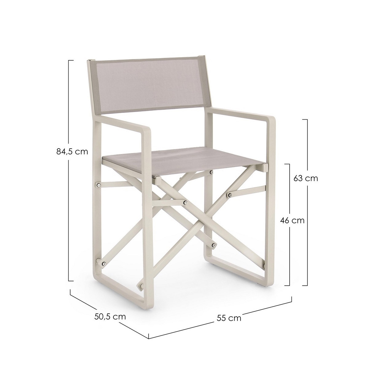 Acquista online Coppia di sedie da regista Konnor rastin da giardino (2pz) Bizzotto