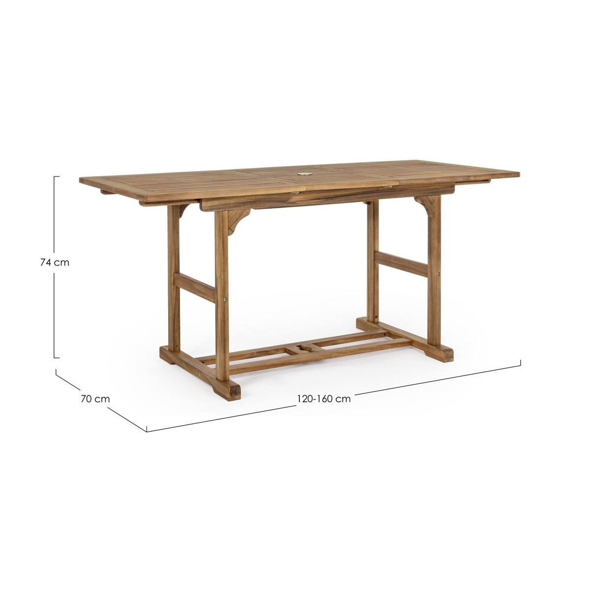 Acquista online Tavolo legno mod. Noemi allungabile 120-160x70 Bizzotto