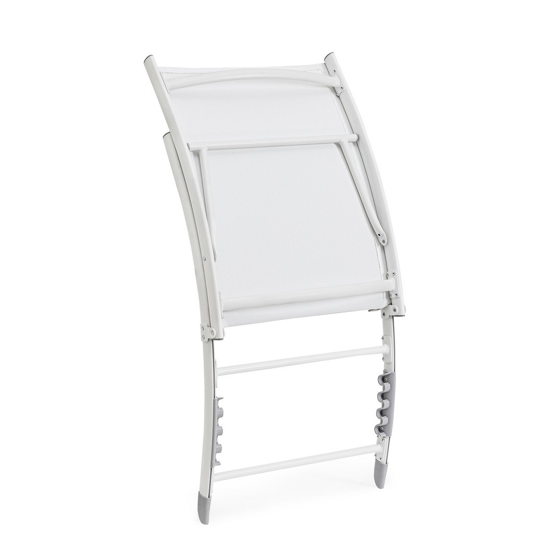 Acquista online Coppia di poltrone sdraio reclinabili Taylor White da giardino (2pz) Bizzotto