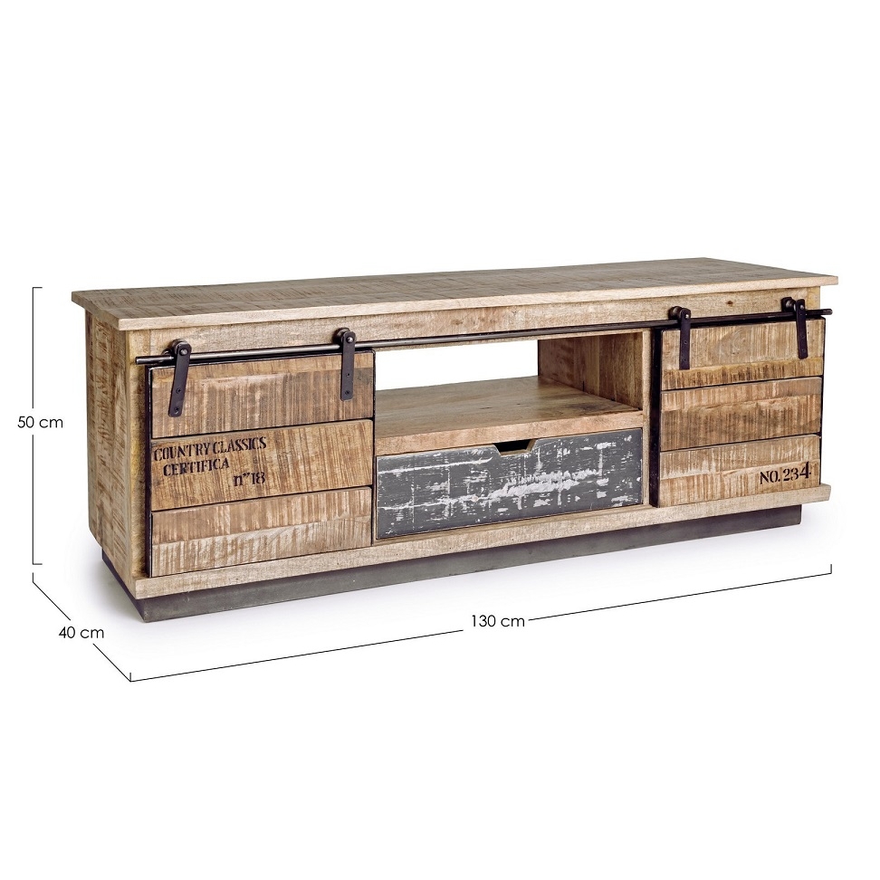 Acquista online Bizzotto Low cabinet Tudor sideboard L.130 cm Bizzotto