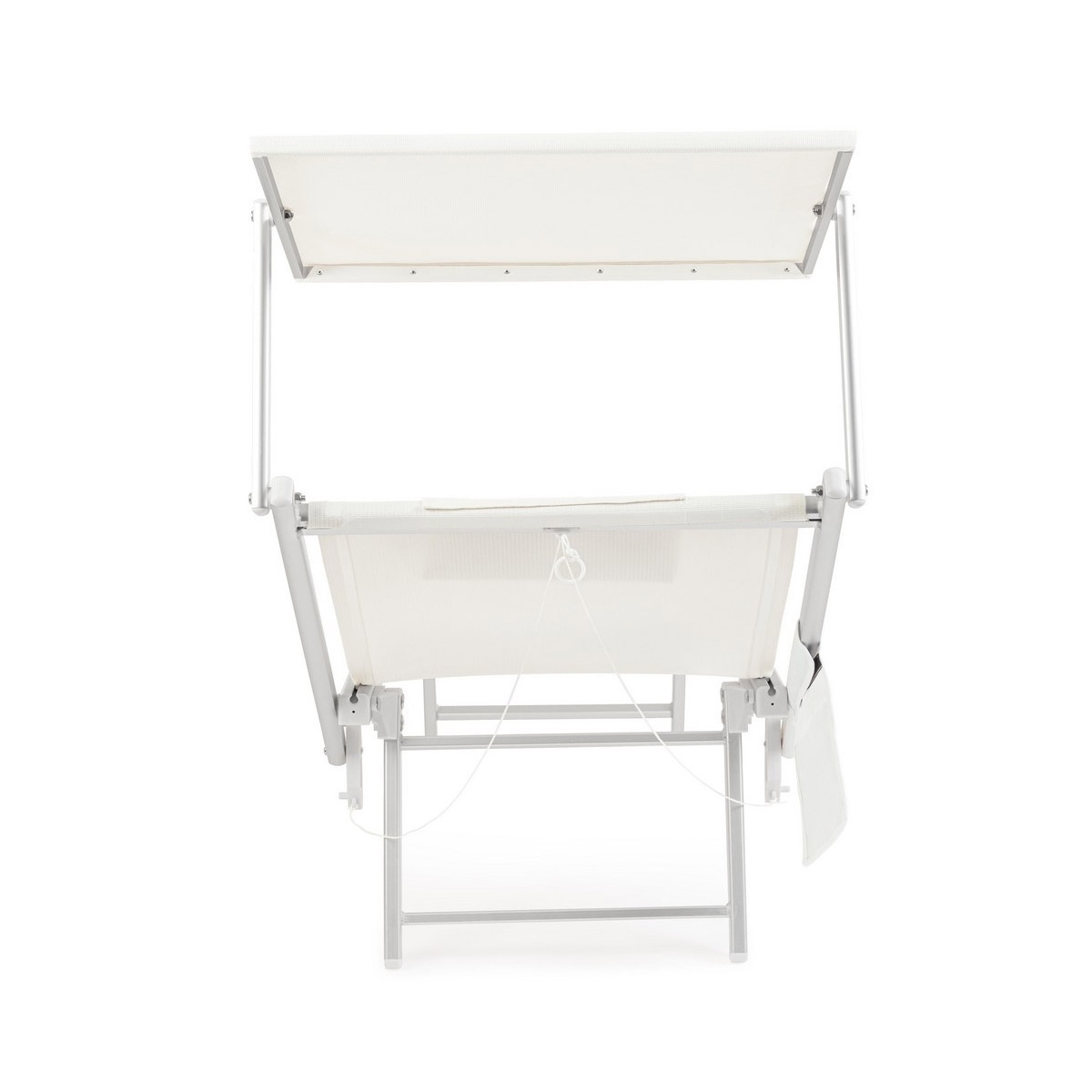 Acquista online 2 Miramare aluminum sea garden sun lounger with cushion and pocket Bizzotto