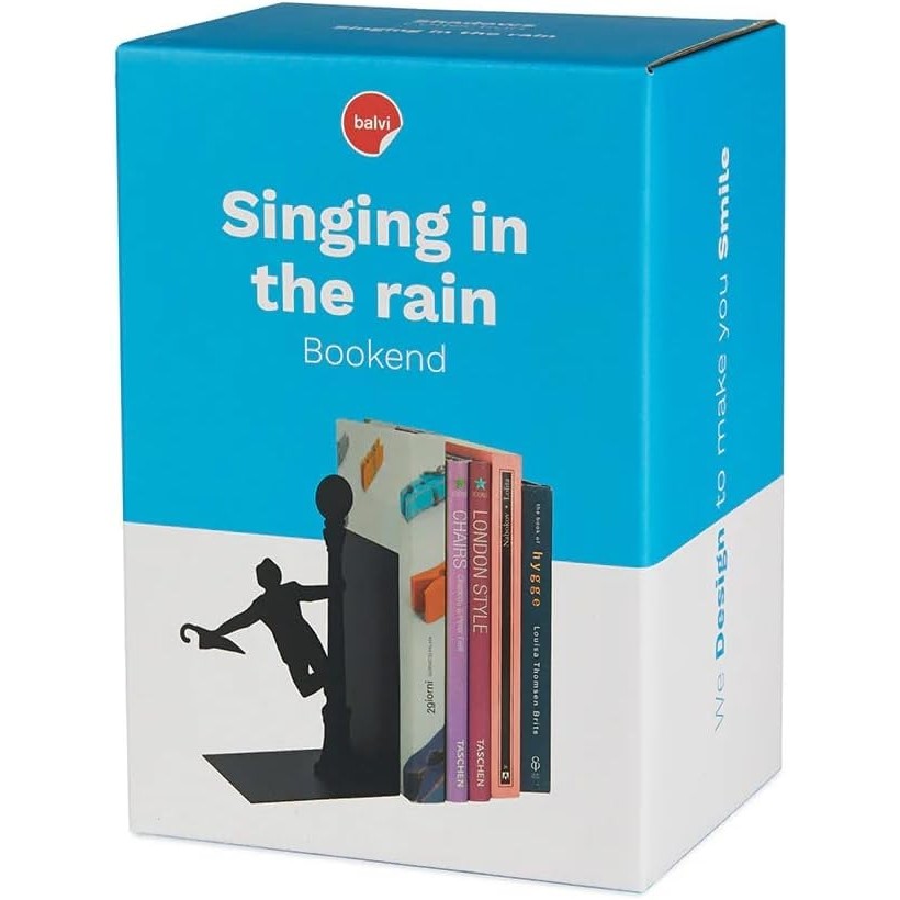 Acquista online Balvi Singing in the rain black metal bookends cod.26817 Balvi