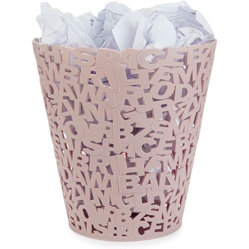 Acquista online Balvi Poubelle en papier Lettre plastique pink Balvi