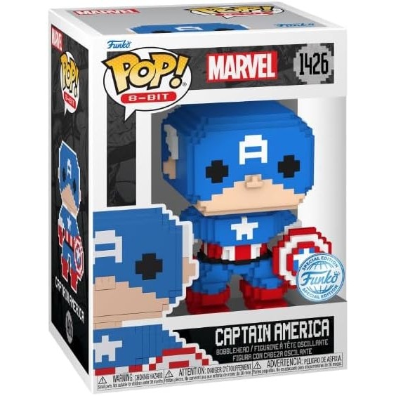Funko POP ! Marvel Captain america 8 bit 1426