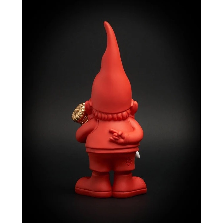 Acquista online Nain de jardin rouge Blogo design en polyrésine h.12 cm - Lucky red Blogo design