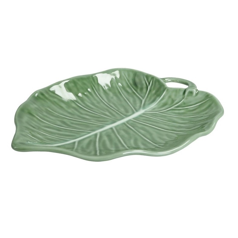 Brandani piatto vassoio foglia di tiglio in porcellana cod.51599