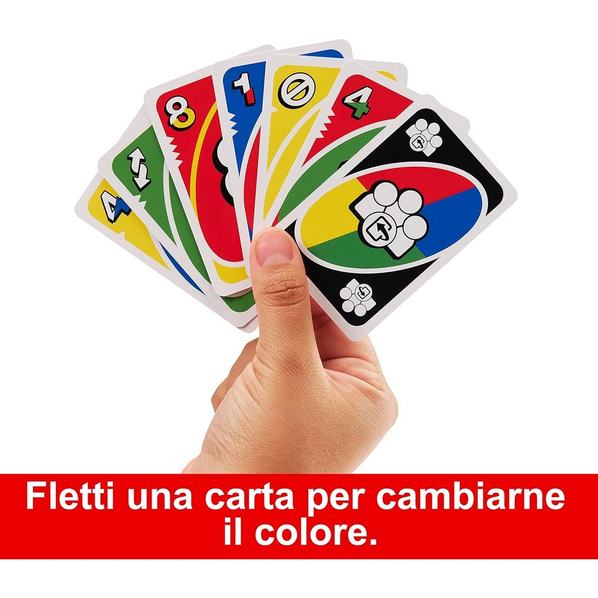 Acquista online Mattel Games - UNO Flex, card game for 2 to 6 players Af Interni