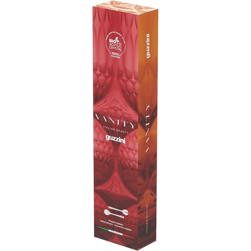 Acquista online Guzzini Vanity posate insalata azzuro trasparente cm 28 cod.129600AR81 Guzzini