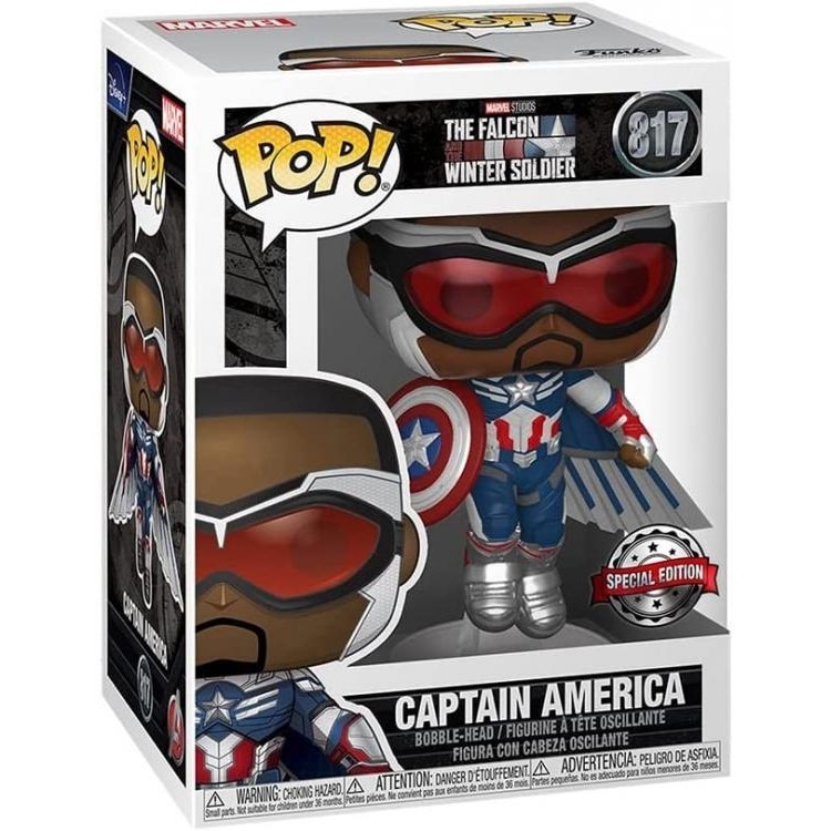 Funko POP ! Marvel - The falcon and the Winter Soldier - Captain America 817